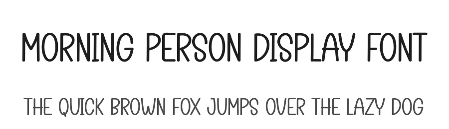 Morning Person Display Font by creativeletter — Display Font