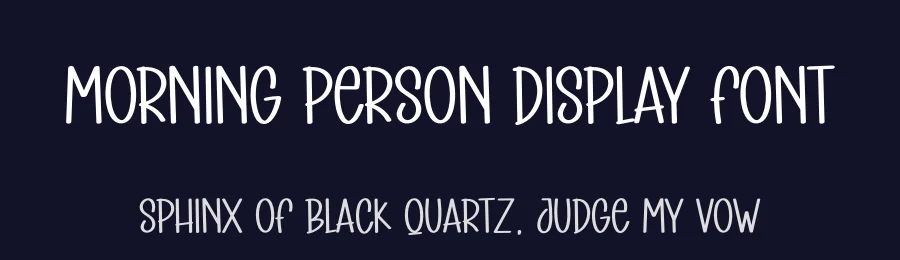 Morning Person Display Font by andikastudio — Display Font — thumbnail 2
