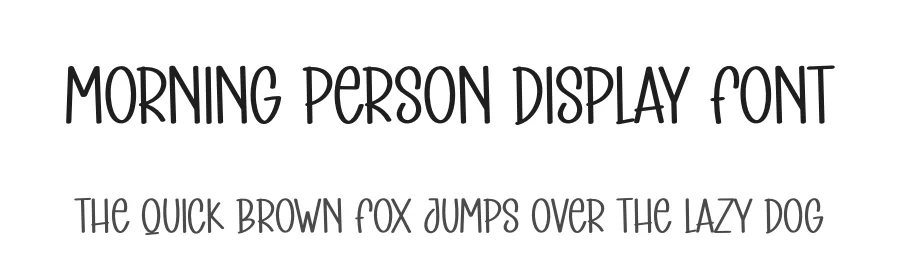 Morning Person Display Font by andikastudio — Display Font