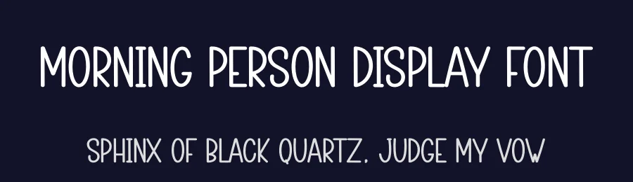 Morning Person Display Font by creativeletter — Display Font — thumbnail 2