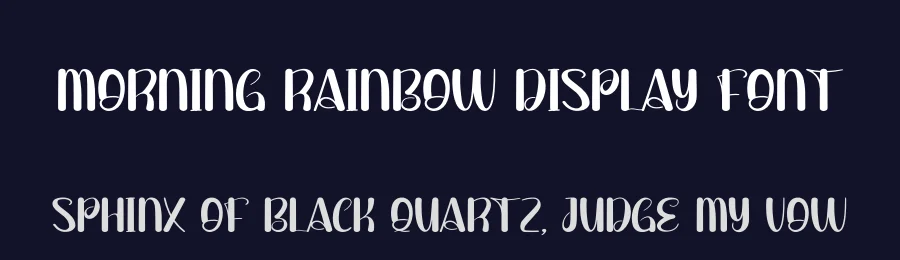 Morning Rainbow Display Font by andikastudio — Display Font — thumbnail 2
