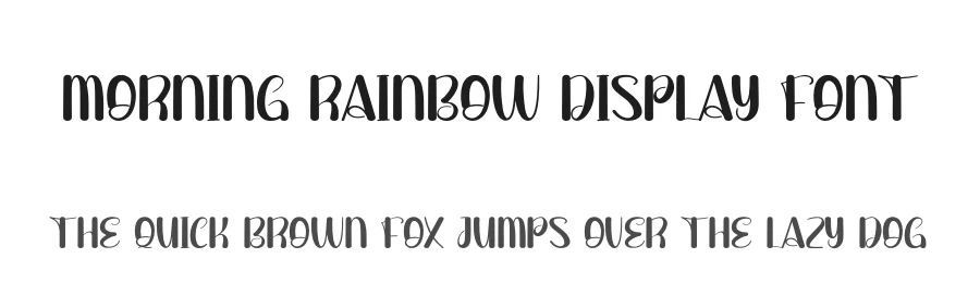 Morning Rainbow Display Font by andikastudio — Display Font