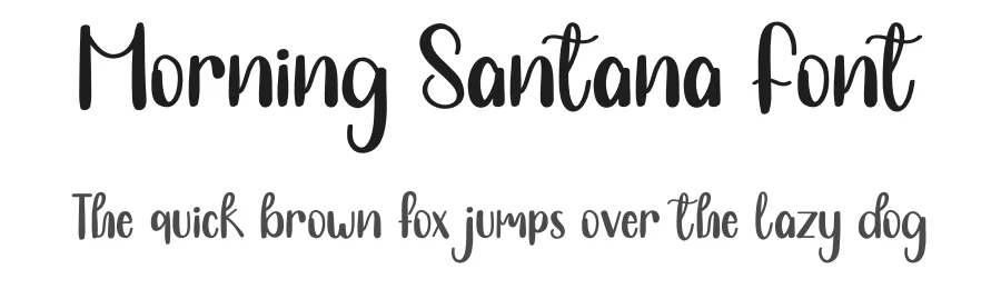 Morning Santana Font by inermediaSTUDIO — Display Font