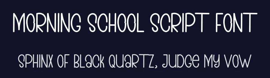 MORNING SCHOOL Script Font by inermediaSTUDIO — Display Font — thumbnail 2