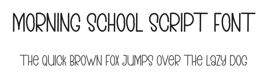 MORNING SCHOOL Script Font by inermediaSTUDIO — Display Font