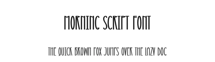 Morning Script Font by creativeletter — Display Font