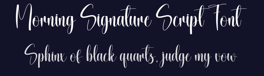 Morning Signature Script Font by creativeletter — Script Handwritten Font — thumbnail 2