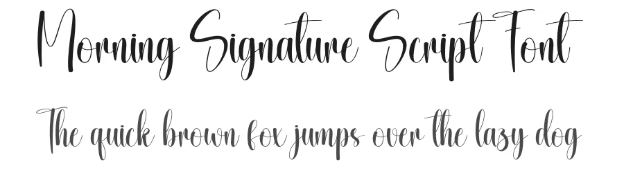 Morning Signature Script Font by creativeletter — Script Handwritten Font