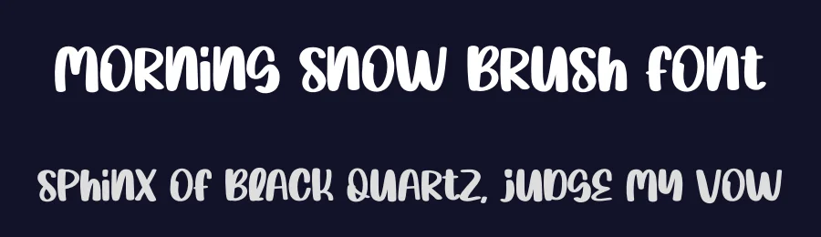 Morning Snow Brush Font by creativeletter — Display Font — thumbnail 2