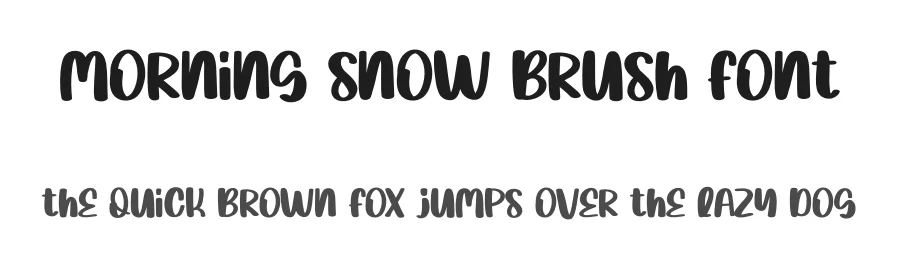 Morning Snow Brush Font by creativeletter — Display Font