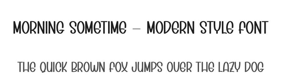 Morning Sometime – Modern Style Font by andikastudio — Display Font