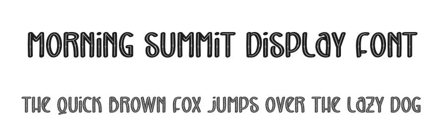Morning Summit Display Font by andikastudio — Display Font