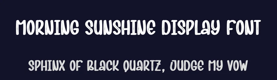 Morning Sunshine Display Font by creativeletter — Display Font — thumbnail 2