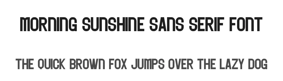 Morning Sunshine Sans Serif Font by Craftedtype — Decorative Font