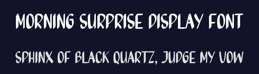 Morning Surprise Display Font by inermediaSTUDIO — Display Font — thumbnail 2
