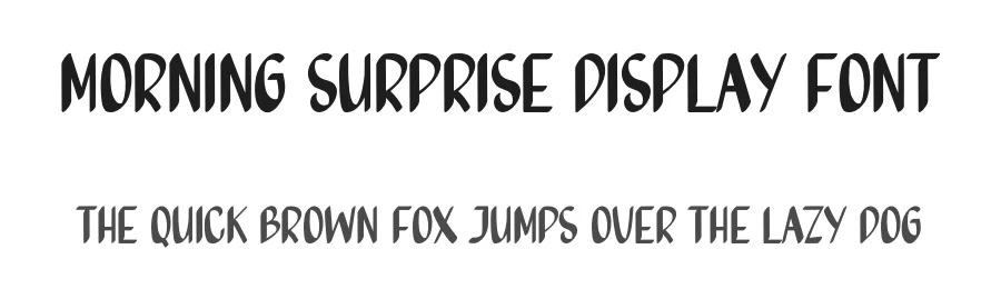 Morning Surprise Display Font by inermediaSTUDIO — Display Font