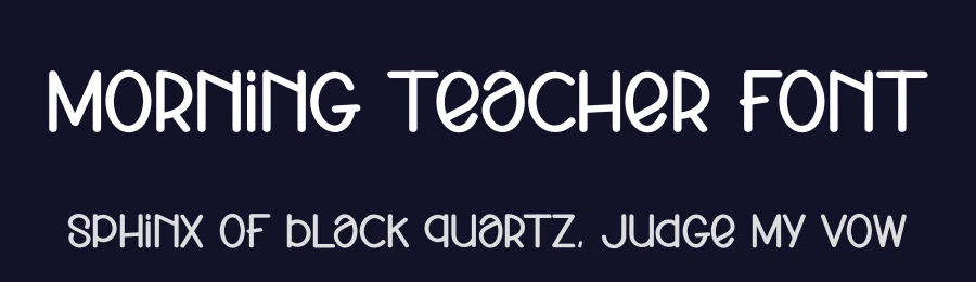 Morning Teacher Font by creativeletter — Display Font — thumbnail 2