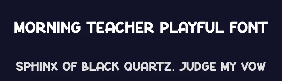 Morning Teacher Playful Font by andikastudio — Display Font — thumbnail 2