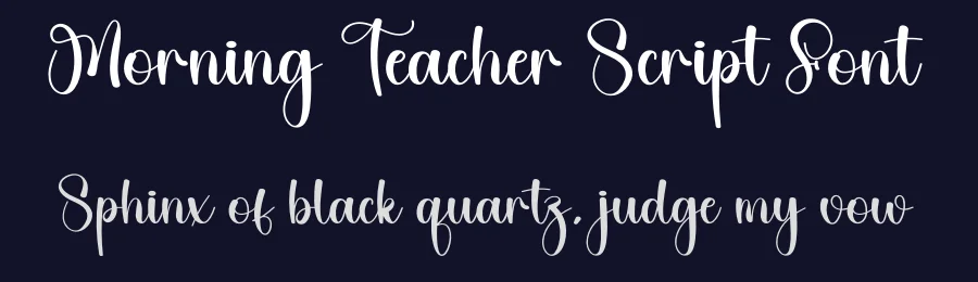 Morning Teacher Script Font by creativeletter — Script Handwritten Font — thumbnail 2