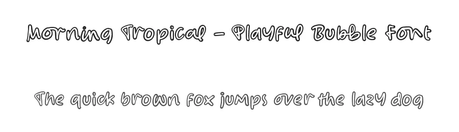 Morning Tropical – Playful Bubble Font by stylishtype.co — Display Font