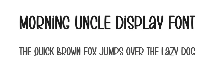 Morning Uncle Display Font by creativeletter — Display Font