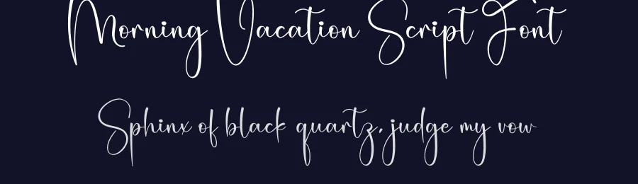 Morning Vacation Script Font by creativeletter — Script Handwritten Font — thumbnail 2
