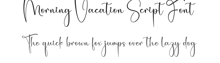 Morning Vacation Script Font by creativeletter — Script Handwritten Font