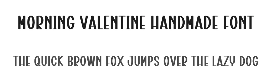 Morning Valentine Handmade Font by freshtypeink — Display Font