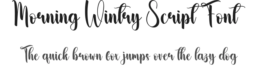 Morning Wintry Script Font by andikastudio — Script Handwritten Font