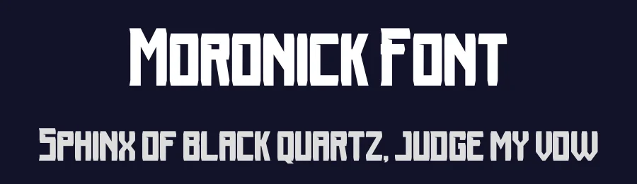 Moronick Font by dhridjie — Display Font — thumbnail 2