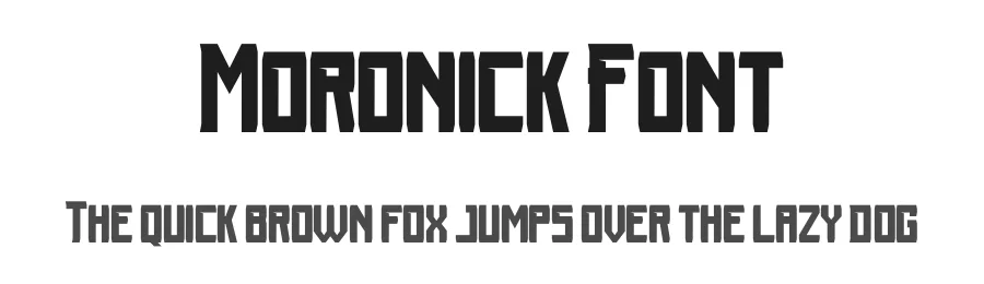 Moronick Font by dhridjie — Display Font