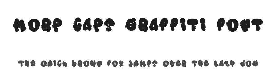 Morp Caps Graffiti Font by Cikareotype Studio — Display Font
