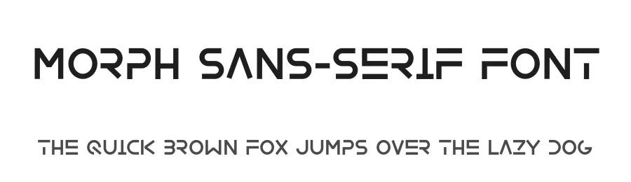 Morph Sans-Serif Font by freshtypeink — Display Font