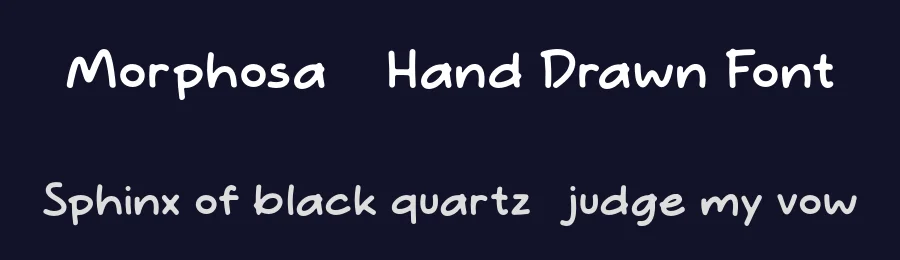 Morphosa – Hand Drawn Font by Pikgura Type — Display Font — thumbnail 2