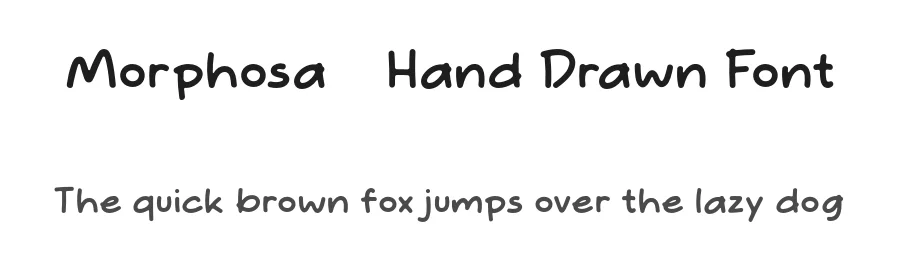 Morphosa – Hand Drawn Font by Pikgura Type — Display Font