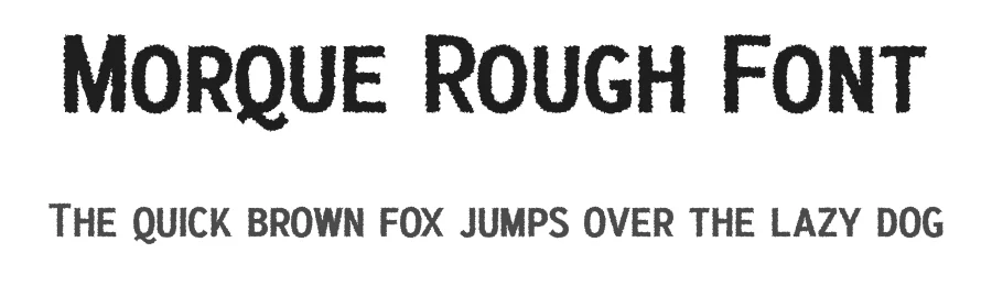 Morque Rough Font by craftsupplyco — Sans Serif Font