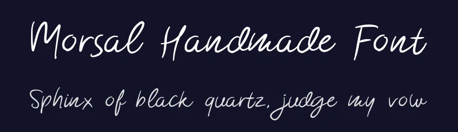 Morsal Handmade Font by Letterhend — Script Handwritten Font — thumbnail 2