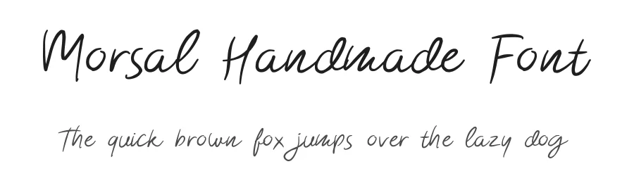 Morsal Handmade Font by Letterhend — Script Handwritten Font