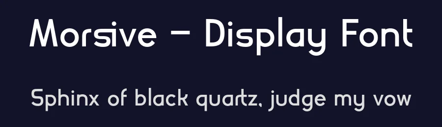 Morsive – Display Font by Alpaprana — Display Font — thumbnail 2