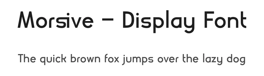 Morsive – Display Font by Alpaprana — Display Font
