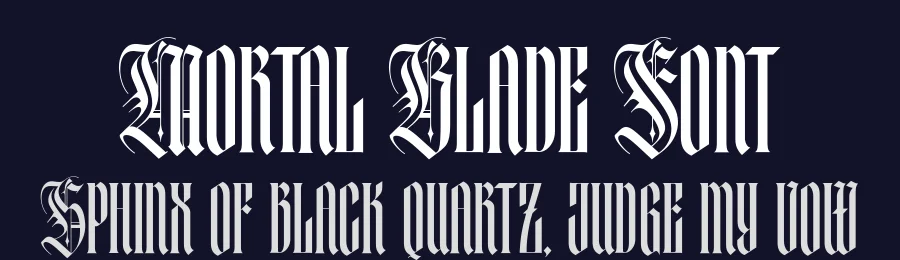 Mortal Blade Font by alit design — Blackletter Font — thumbnail 2