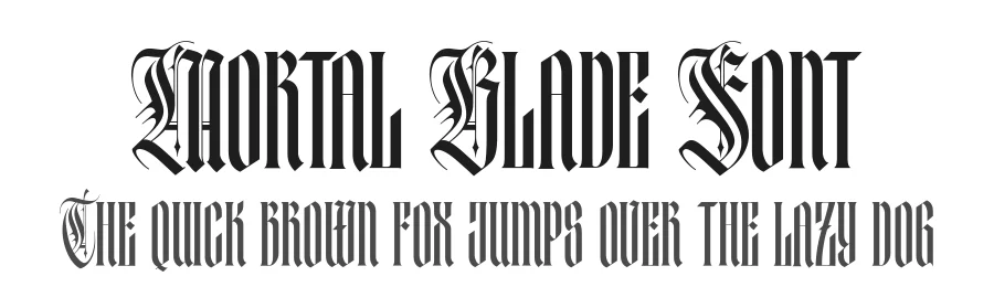 Mortal Blade Font by alit design — Blackletter Font
