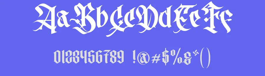 Mortal Claws – Blackletter Font by Krakenbox — Blackletter Font — thumbnail 3