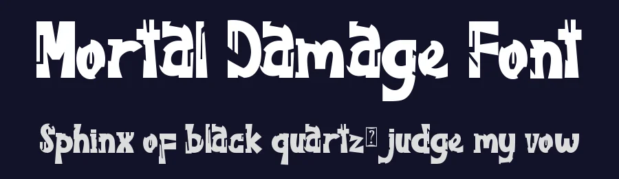 Mortal Damage Font by Yoga Letter — Display Font — thumbnail 2