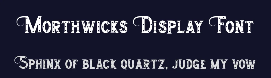 Morthwicks Display Font by fontkong — Display Font — thumbnail 2