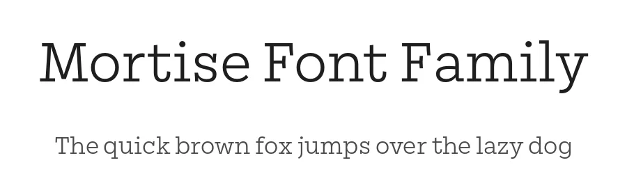 Mortise Font Family by Signal Type Foundry — Slab Serif Font