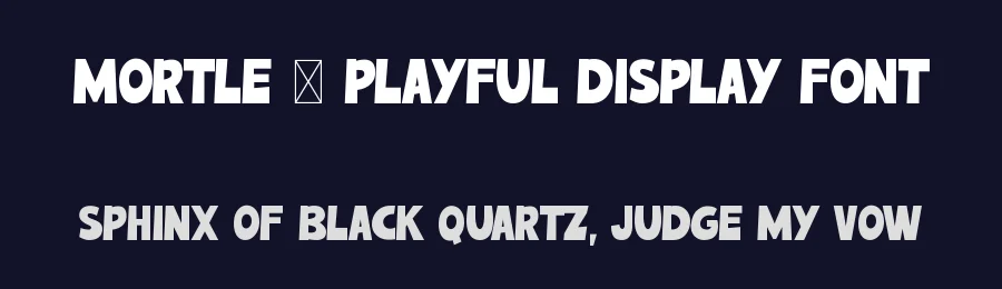 Mortle – Playful Display Font by Hasbi Creative — Decorative Font — thumbnail 2