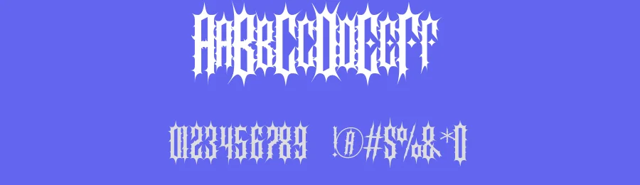 Morvakh Death Metal Font by MasyafiStudio — Decorative Font — thumbnail 3