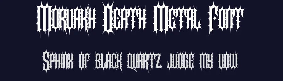 Morvakh Death Metal Font by MasyafiStudio — Decorative Font — thumbnail 2