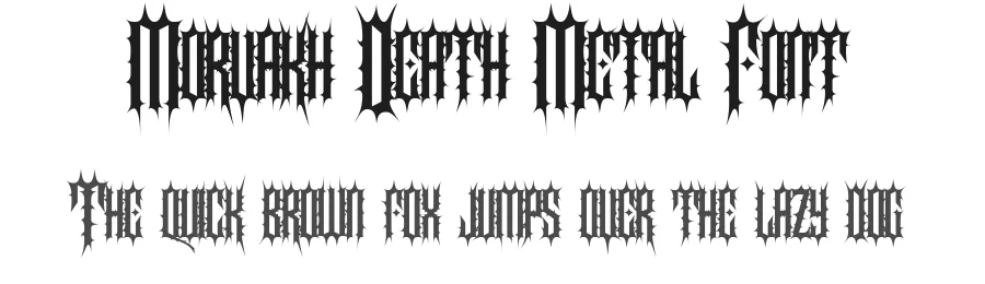 Morvakh Death Metal Font by MasyafiStudio — Decorative Font